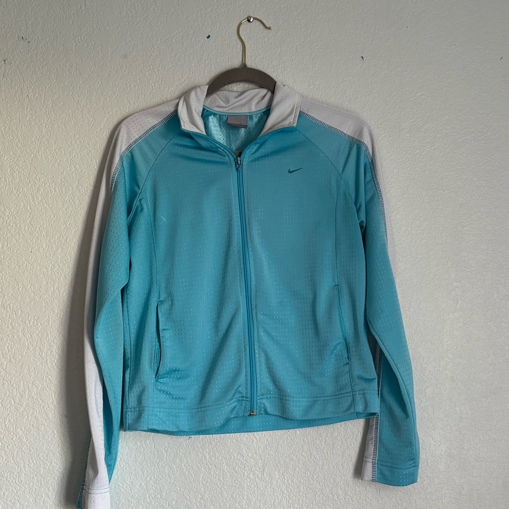 Nike Women's Full Zip Lightweight Electric Blue Track Jacket